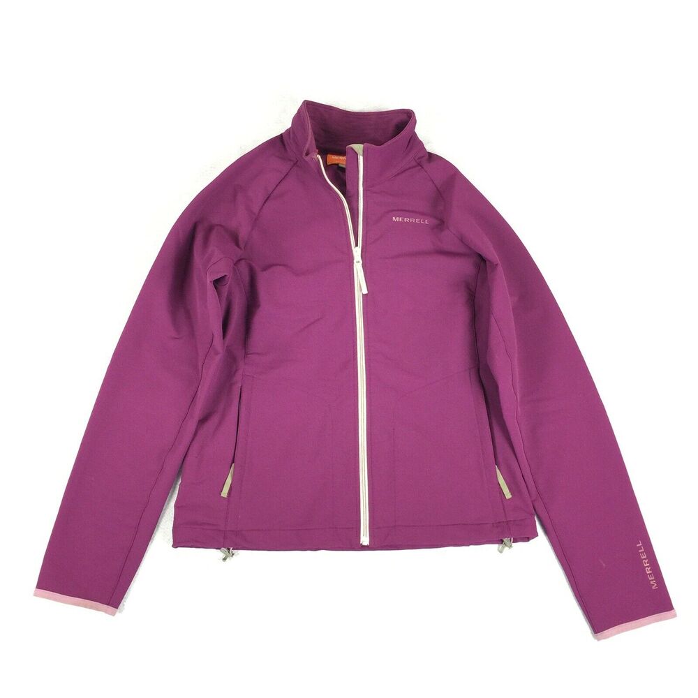 Merrell Lightweight Full Zip Athletic Jacket Size Medium Womens Purple Outdoor M